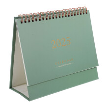 4Pcs Portable Green Month Desk Calendar Metal Wire Binding Home Office