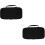 2Pcs Large-Capacity Black Microphone Storage Case with Smooth Zipper 5