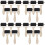 20Pcs Black Printmaking Glue Rollers Plastic Brayers for Ink and Paint 4