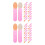 200Pcs Rosy Mini Makeup Brushes Acrylic Eye Shadow Lip Applicator Kit 3