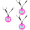 3Pcs Necklace Safe Durable Silicone Toy 6