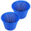 4Pcs Blue Filter Basket for Swimming Pool Pump Plastic Anti Clogging 1