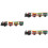 3Pcs Retro Wind-Up Train Toy Assorted Color Tabletop Kids Plaything 6