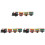 3Pcs Retro Wind-Up Train Toy Assorted Color Tabletop Kids Plaything 2