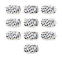 30Pcs Ceramic Chopsticks Holders Blue Spoon and Fork Racks