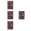4Pcs PU Office Planner Brown A5 Journal 2026 Schedule Notebook 4