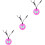 3Pcs Necklace Safe Durable Silicone Toy 5