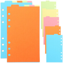 24Sets Multi Color Paper Dividers for Office Binder Organizers