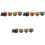 3Pcs Retro Wind-Up Train Toy Assorted Color Tabletop Kids Plaything 3