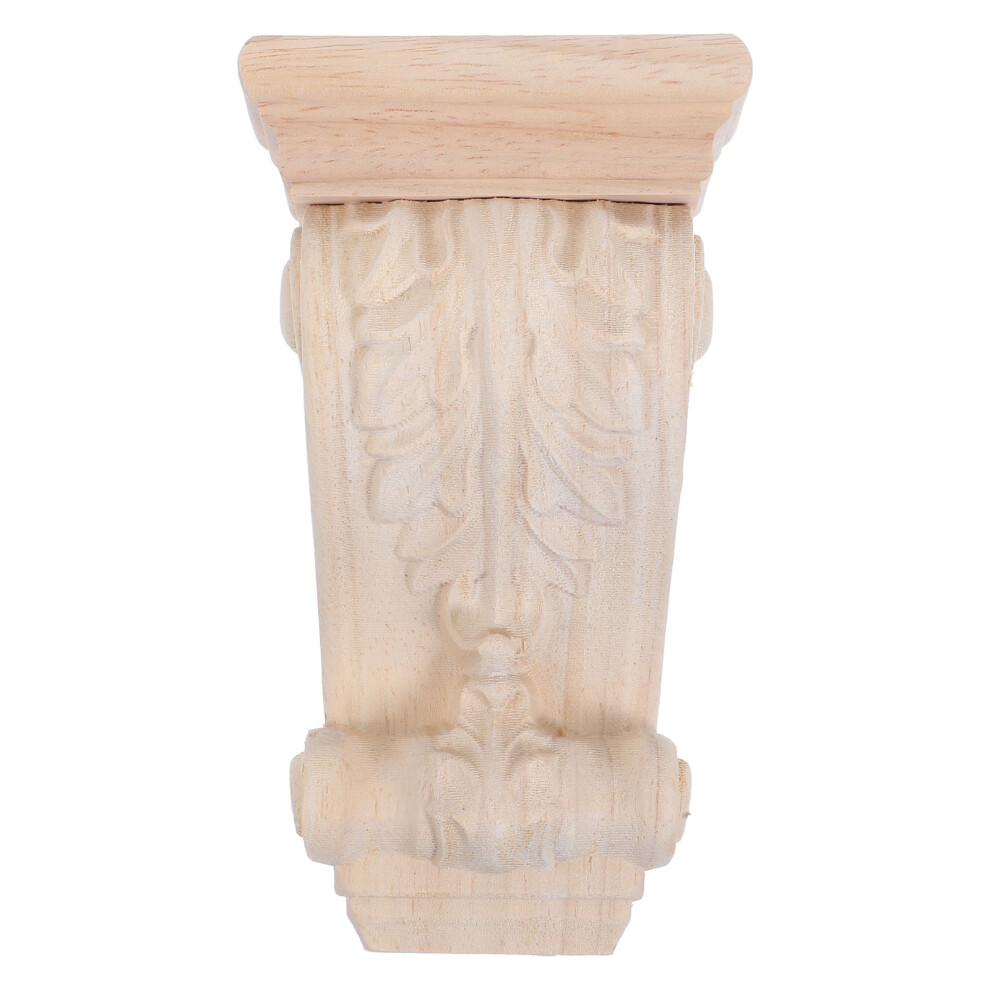5Pcs Khaki Wooden Corbels Rustic Carved Wood Decor For Diy Decoration 3624153532347