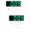 2Sets Modern Silver Electronic Alarm Clock Digital LED for Home Use 6
