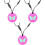 3Pcs Necklace Safe Durable Silicone Toy 3
