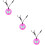 3Pcs Necklace Safe Durable Silicone Toy 8