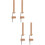 4Pcs DIY Bracelet Weaving Tool Wood Frame Orange Lanyards Maker Kit 8