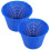 4Pcs Blue Filter Basket for Swimming Pool Pump Plastic Anti Clogging 2