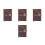 4Pcs PU Office Planner Brown A5 Journal 2026 Schedule Notebook 6