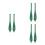 6Pcs Green PP Lid Lifter Bubble Remover Tool for Canning Kit 6