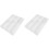 2Pcs Plastic Cutlery Storage Box White Multi-Function Utensil Holder 3