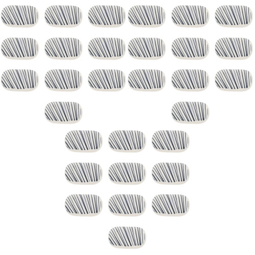30Pcs Ceramic Chopsticks Holders Blue Spoon and Fork Racks 2