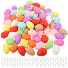 200St Plastic Paaseieren Voor Kinderen DIY Knutselen, Gekleurd,