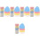 150Pcs Sewing Chalk for Fabric Triangular Chalks Easy to Use Markers 6