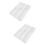 2Pcs Plastic Cutlery Storage Box White Multi-Function Utensil Holder 7