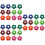 36Pcs Mini Soccer Balls Assorted Colors Durable Table Decoration Fun 7