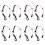 8Pcs Purple Plastic Golf Stroke Counters Outdoor Golfing Scoring Beads 7