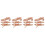 4Sets Plastic Bureau Ornament Beige ABS En Robuust 5