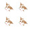 4Sets Light Brown Map Cork Board Decorative Wall Decor 4