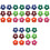 36Pcs Mini Soccer Balls Assorted Colors Durable Table Decoration Fun 3