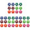 36Pcs Mini Soccer Balls Assorted Colors Durable Table Decoration Fun 2