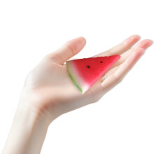 8Pcs Red Plastic Watermelon Slices Simulated Fruit for Party Decor