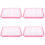 4Pcs Pink Cat Grass Hydroponic Planter Box Double Layer Design 6