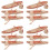 4Sets Plastic Bureau Ornament Beige ABS En Robuust 6
