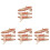 4Sets Plastic Bureau Ornament Beige ABS En Robuust 3