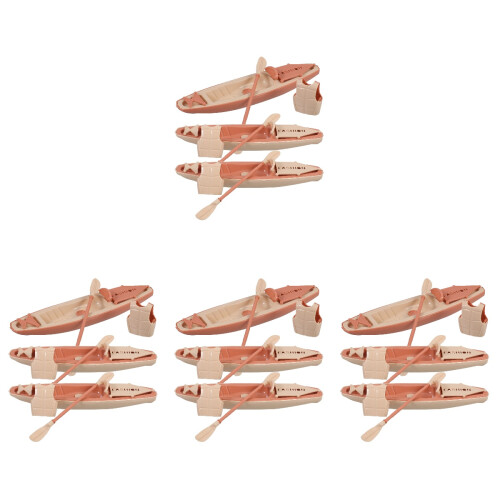 4Sets Plastic Bureau Ornament Beige ABS En Robuust 2