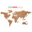 4Sets Light Brown Map Cork Board Decorative Wall Decor 2