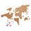 4Sets Light Brown Map Cork Board Decorative Wall Decor 3
