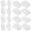 150St Multifunctionele Witte PVC Gum Voor En School 2