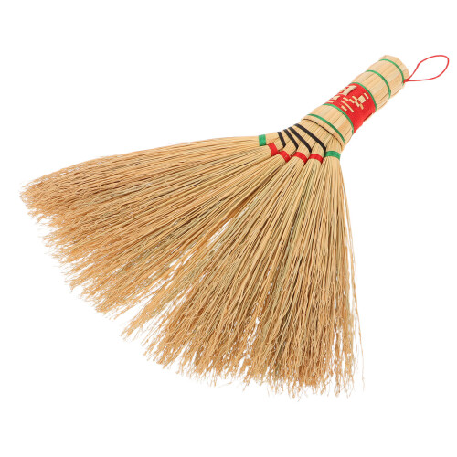 3Pcs Durable Sorghum Straw Whisk Broom Multi Color Handheld Sweeper 1