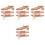 4Sets Plastic Bureau Ornament Beige ABS En Robuust 4