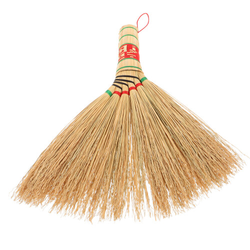 3Pcs Durable Sorghum Straw Whisk Broom Multi Color Handheld Sweeper