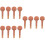 12St Violin Stemknoppen Lichtbruin Set 7