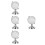 4Stk Transparentes Weltkugel Ornament Mini Mit Halter 5
