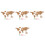 4Sets Light Brown Map Cork Board Decorative Wall Decor 7
