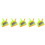 5Sets Multi Color Small Dustpan and Brush Set PP for Precise Cleaning 10