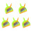 5Sets Multi Color Small Dustpan and Brush Set PP for Precise Cleaning 3
