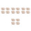 16Pcs Cloth Basket Liners Fitted for Wicker Wire Basket 9