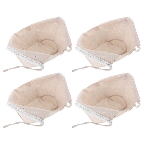 16Pcs Cloth Basket Liners Fitted for Wicker Wire Basket
